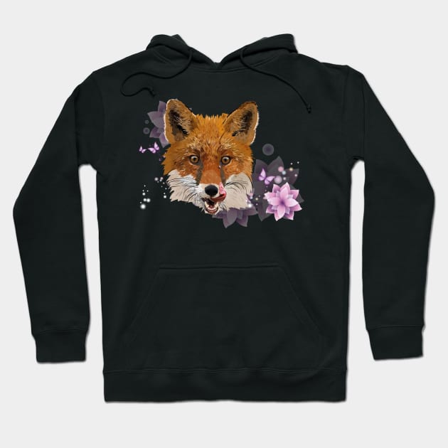 Red fox Hoodie by obscurite